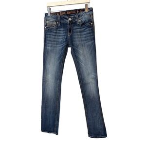 rock revival jeans womens alanis straight Distressed Blue Jeans Women’s Size 31